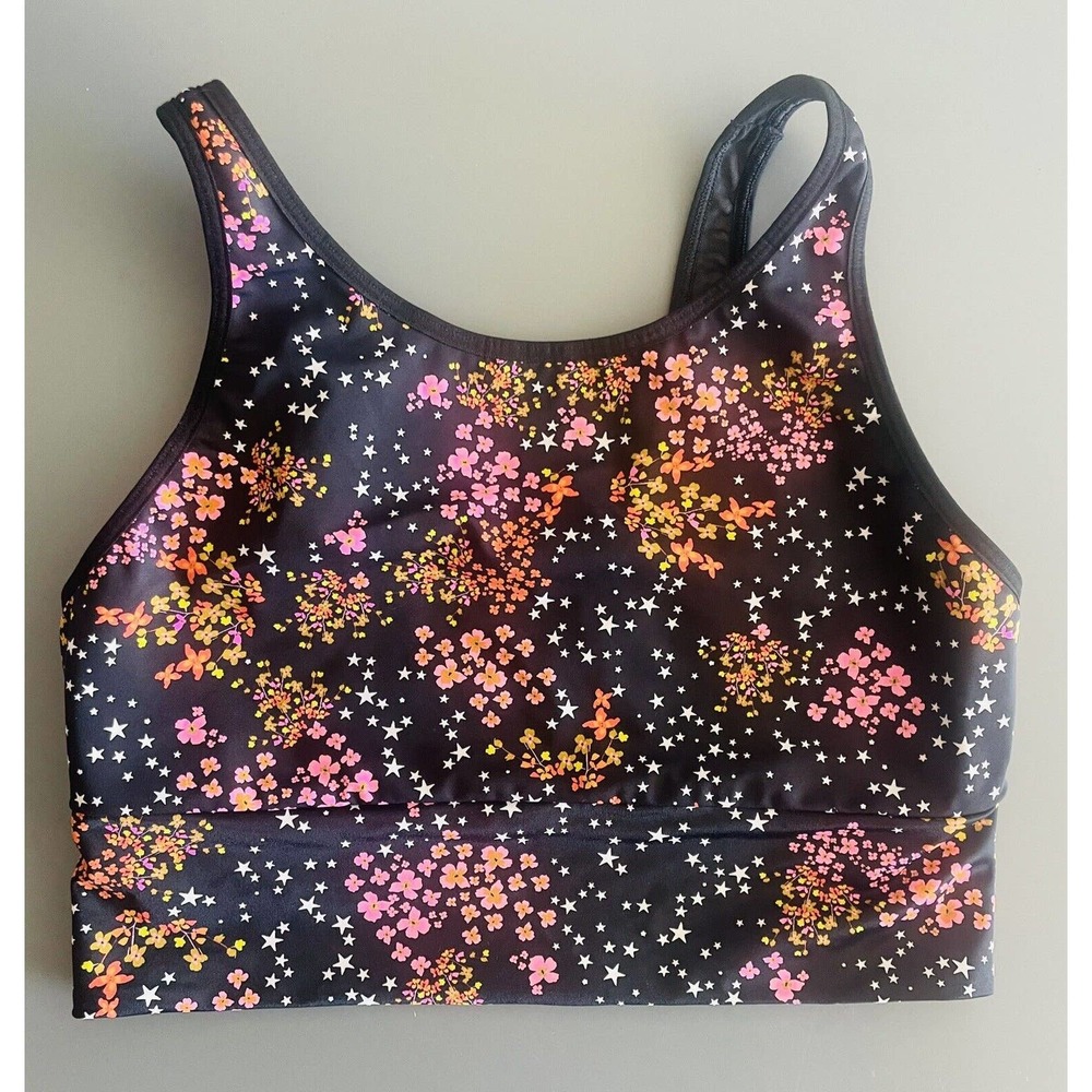 Victorias Secret Sports Bra Ultra Max Size Medium Flowers Star Great Condition